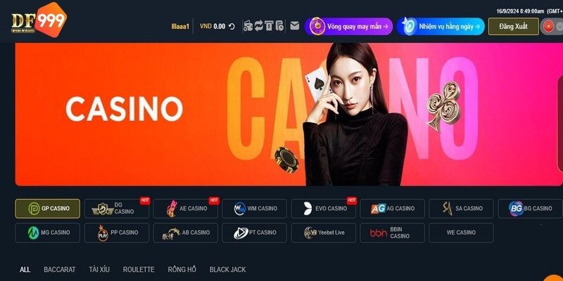 Ưu điểm đáng chú ý của sảnh casino online DF999 